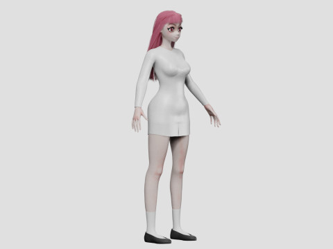 Sweet Basic girl V28719 Modèle 3D