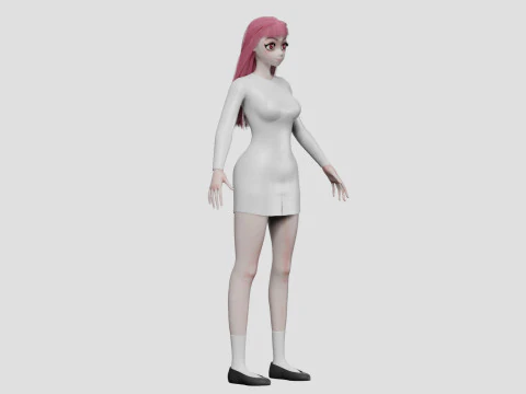 Sweet Basic girl V28719 3D Model