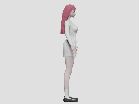 Sweet Basic girl V28719 3D Model