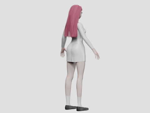 Sweet Basic girl V28719 Modèle 3D