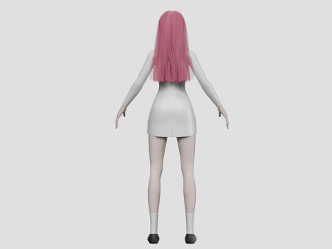 Sweet Basic girl V28719 3D Model