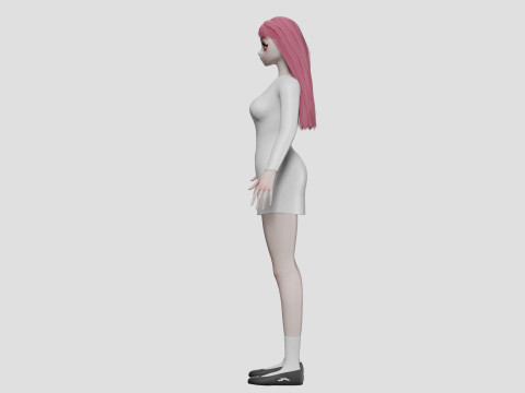 Sweet Basic girl V28719 Modèle 3D