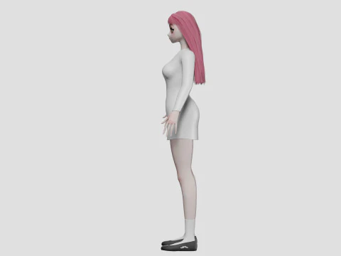 Sweet Basic girl V28719 3D Model