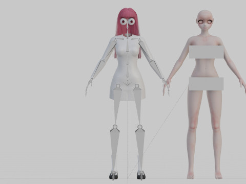 Sweet Basic girl V28719 Modèle 3D
