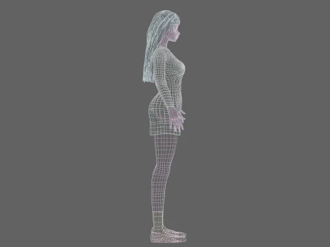 Sweet Basic girl V28719 3D Model
