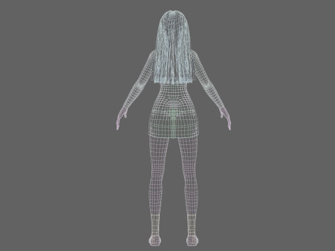 Sweet Basic girl V28719 Modèle 3D