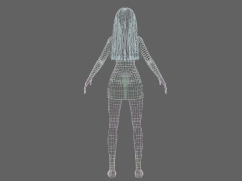 Sweet Basic girl V28719 3D Model