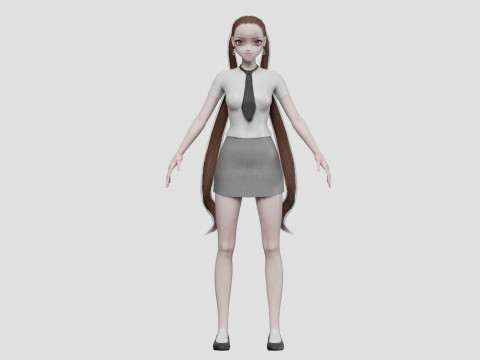 Sweet cute girl V24748 3D Model