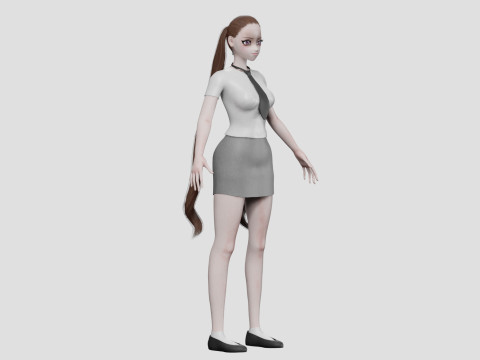 Sweet cute girl V24748 3D Model