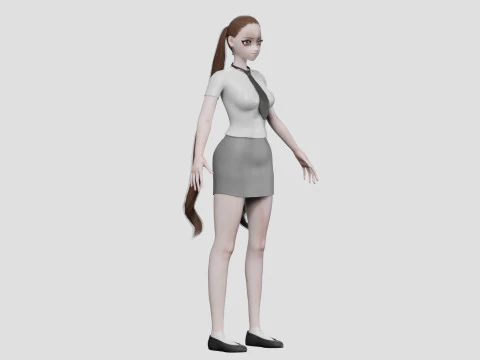 Sweet cute girl V24748 3D Model