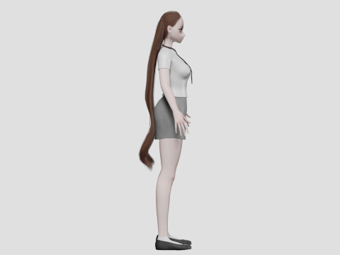 Sweet cute girl V24748 3D Model