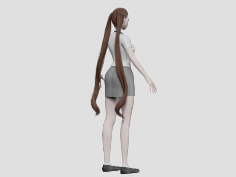 Sweet cute girl V24748 3D Model