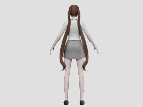 Sweet cute girl V24748 3D Model