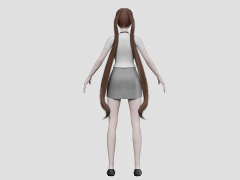 Sweet cute girl V24748 3D Model