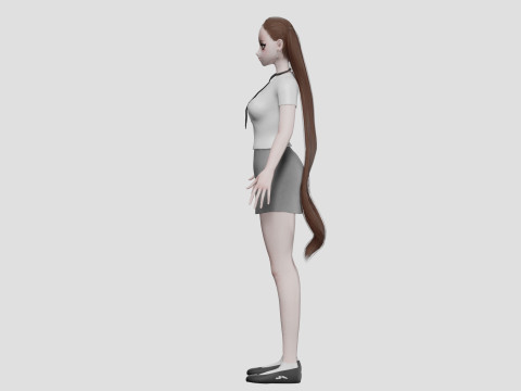 Sweet cute girl V24748 3D Model