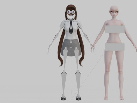 Sweet cute girl V24748 3D Model