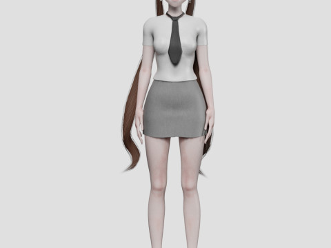 Sweet cute girl V24748 3D Model