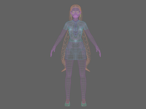 Sweet cute girl V24748 3D Model