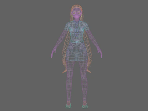 Sweet cute girl V24748 3D Model