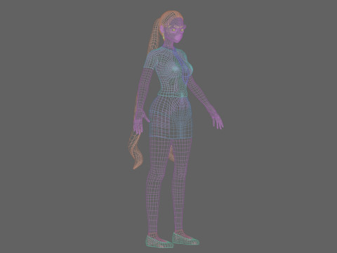 Sweet cute girl V24748 3D Model