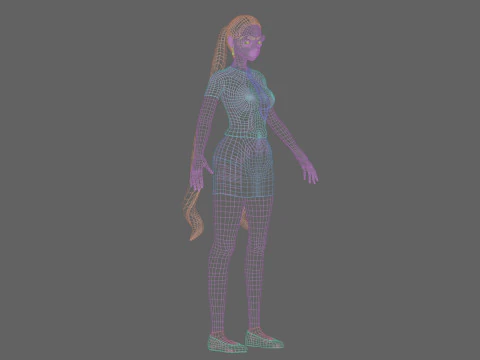 Sweet cute girl V24748 3D Model