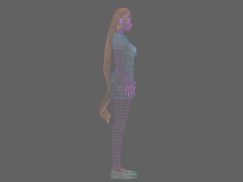 Sweet cute girl V24748 3D Model