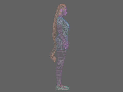 Sweet cute girl V24748 3D Model