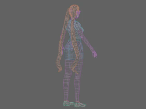 Sweet cute girl V24748 3D Model