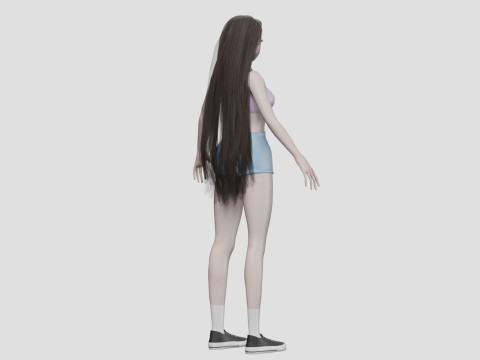Teen cute girl V32265 Modelo 3D