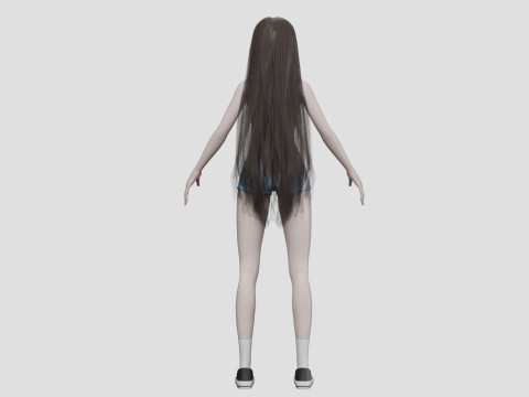 Teen cute girl V32265 Modelo 3D