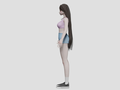 Teen cute girl V32265 Modelo 3D