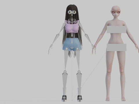 किशोर सुंदर लड़की V32265 3D मॉडल