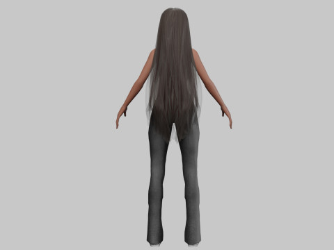 Anime Cartoon girl V31613 3D Model
