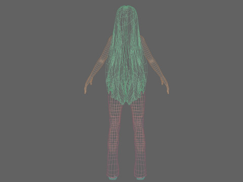 Anime Cartoon girl V31613 3D Model