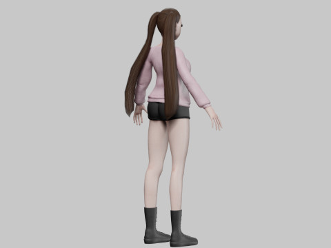 Anime Young girl V27313 3D 模型