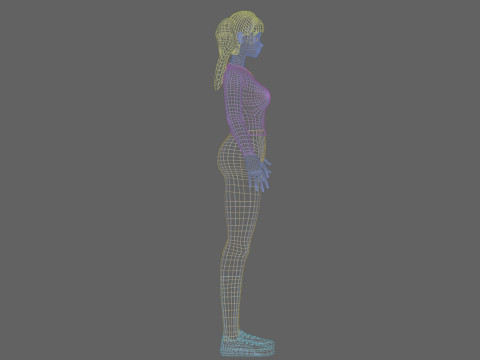 Basic Beautiful girl V26379 Modèle 3D