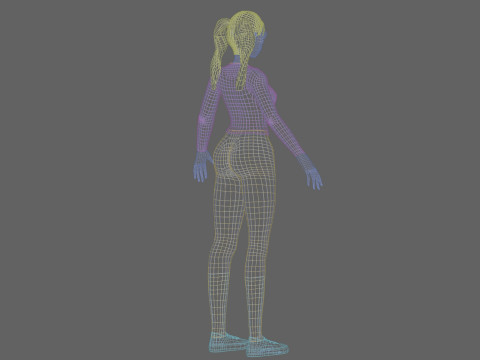 Basic Beautiful girl V26379 Modèle 3D