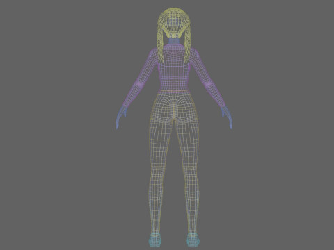 Basic Beautiful girl V26379 Modèle 3D