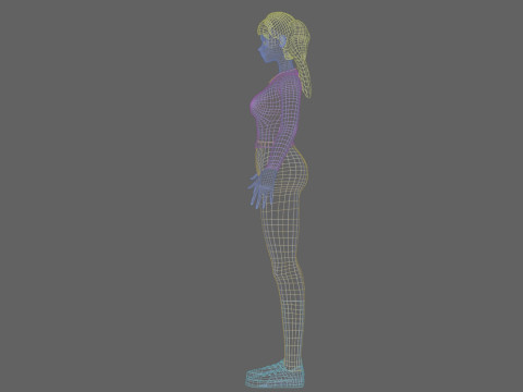 Basic Beautiful girl V26379 Modèle 3D