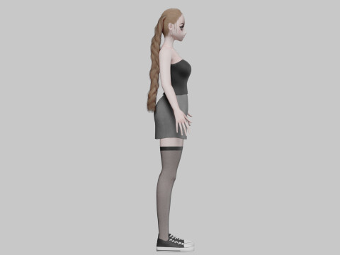 Basic classic girl V29023 Modelo 3D