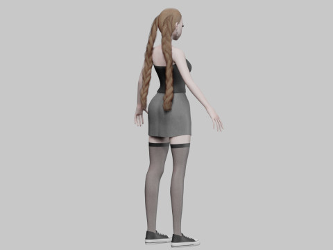 Basic classic girl V29023 Modelo 3D