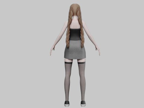 Basic classic girl V29023 Modelo 3D