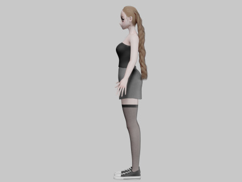 Basic classic girl V29023 Modelo 3D