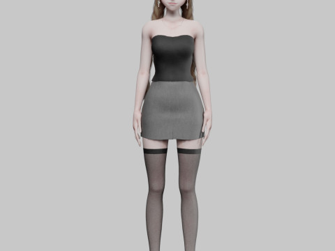 Basic classic girl V29023 Modelo 3D