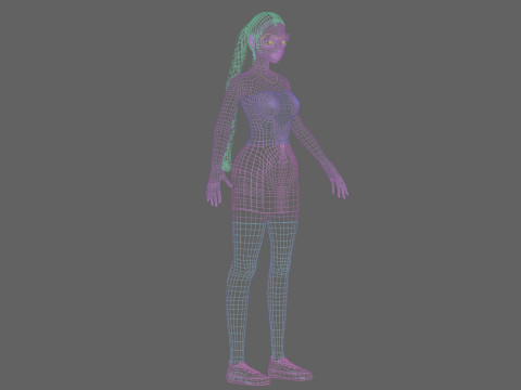 Basic classic girl V29023 Modelo 3D
