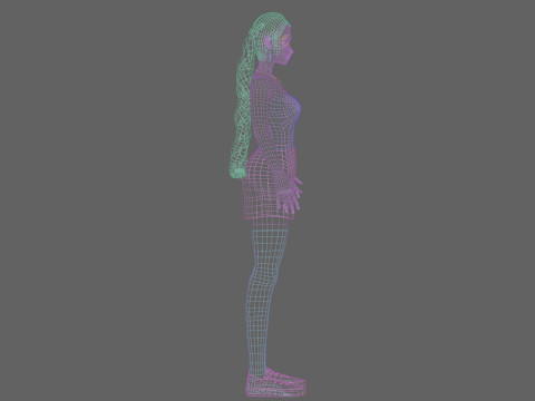 Basic classic girl V29023 Modelo 3D