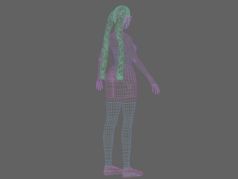 Basic classic girl V29023 Modelo 3D