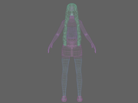 Basic classic girl V29023 Modelo 3D