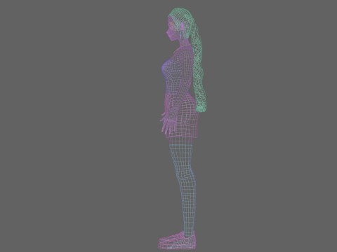 Basic classic girl V29023 Modelo 3D