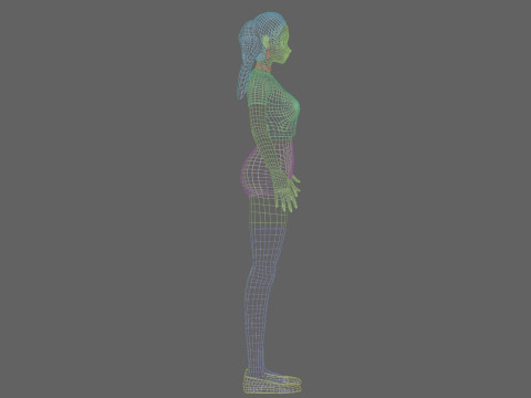 Basic cool girl V24535 Model 3D